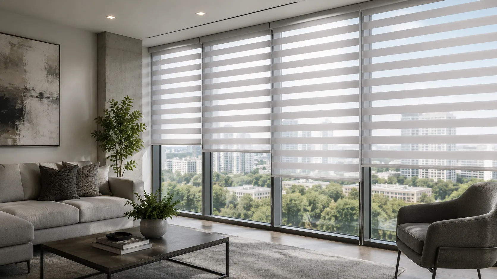 Zebra blinds room inspiration