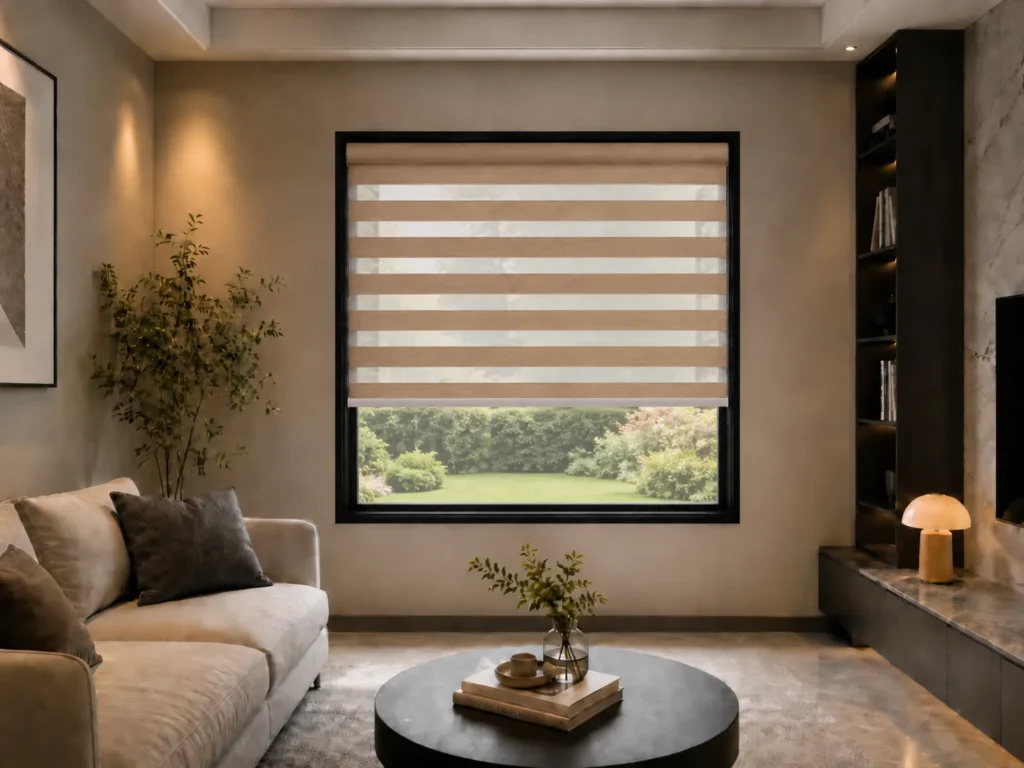 LinenAura zebra blinds, main product view